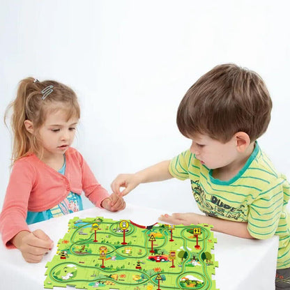 Kids Puzzle Car Track Set