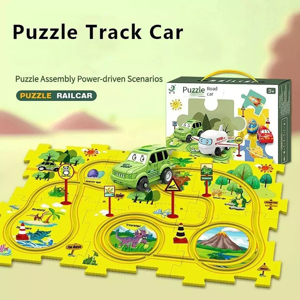 Kids Puzzle Car Track Set